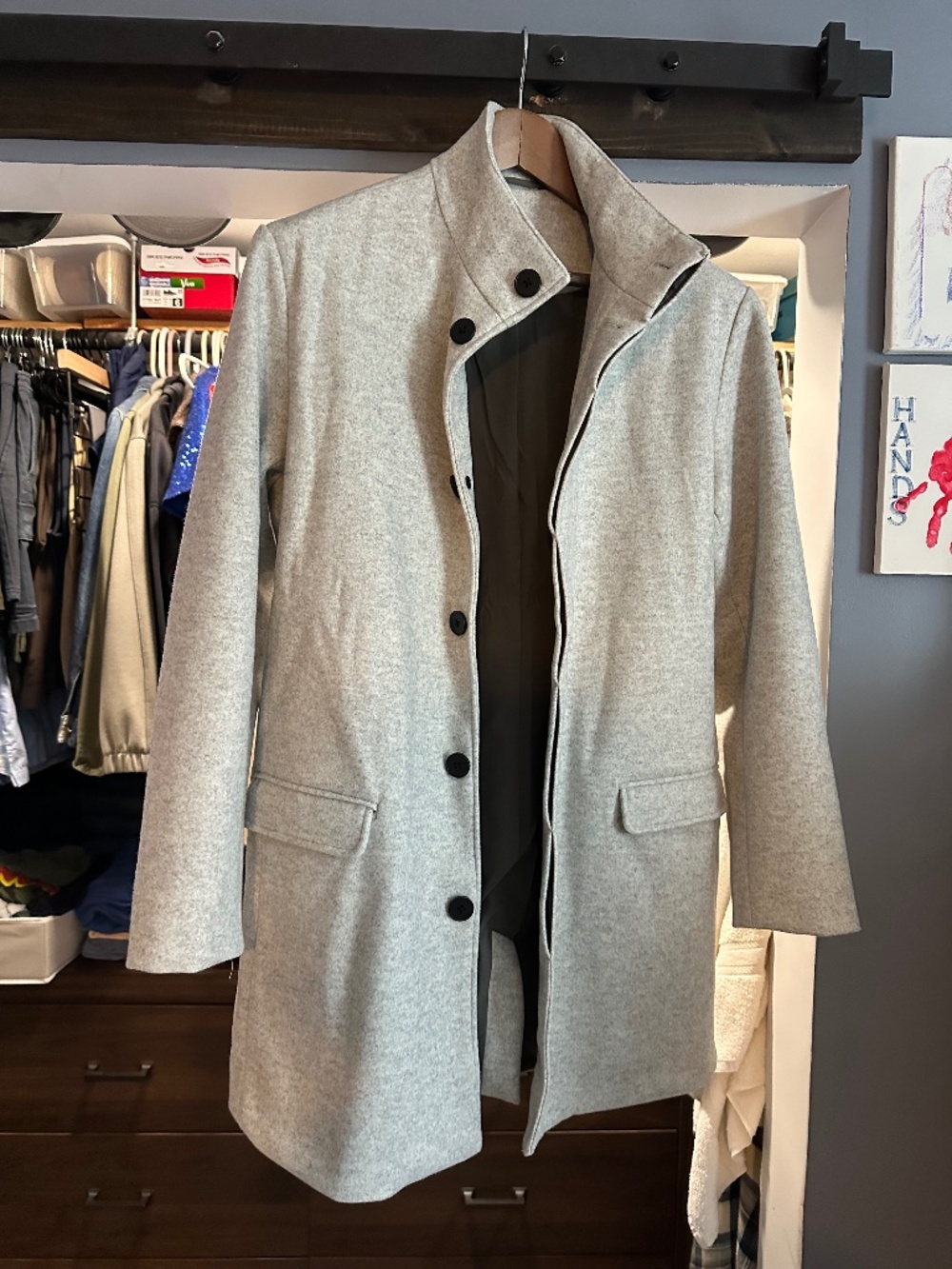 Tailored Athlete Overcoat, NWOT, medium